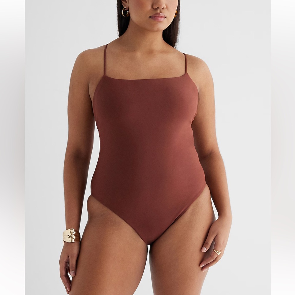 Express Strappy Body Contour Swimsuit BNWT